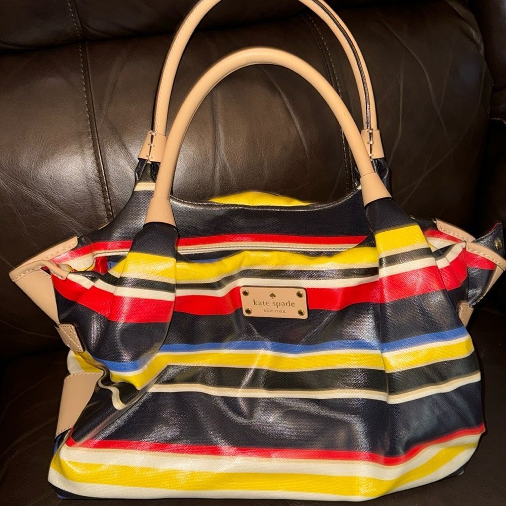 Kate Spade New York Stevie Westchester Forever Stripe Satchel Shoulder Handbag